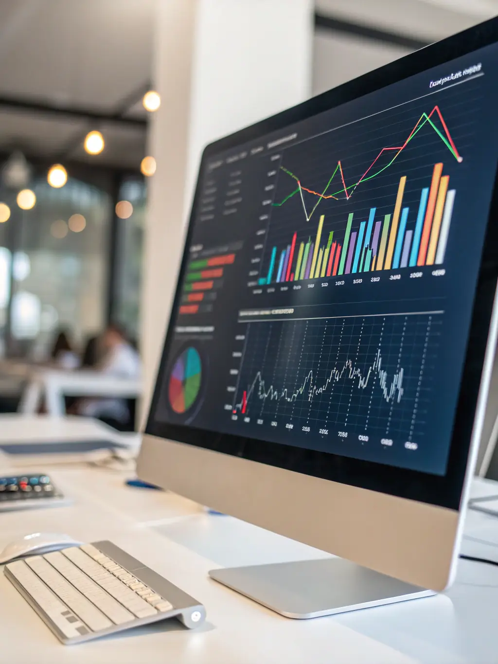 A visual representation of performance metrics improving over time, highlighting OrgXllence's focus on enabling performance.